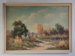 Hollandse school (XX) - Heidelandschap in de herfst, Ophalen of Verzenden