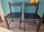 Gratis 2 houten kinderstoeltjes, Ophalen, Gebruikt, Twee, Zwart