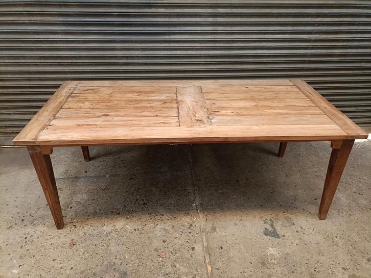 Teakhouten Tafel - 205x94.5x79 cm, Huis en Inrichting, Tafels | Eettafels, Gebruikt, 50 tot 100 cm, 200 cm of meer, Vijf personen of meer