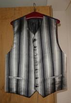 NIEUW Archetipo heren gilet maat 54 zijde blauw zilver grijs, Kleding | Heren, Kostuums en Colberts, Verzenden, Nieuw, Maat 52/54 (L)