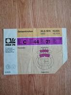 Ticket WK 1974, Verzenden, Gebruikt, Buitenlandse clubs, Overige typen