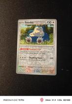 Pokemon kaart Snorlax MEW 143 Reverse, Ophalen of Verzenden, Zo goed als nieuw, Losse kaart