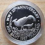 Thailand, 200 Baht 1987 - zilver Proof, Postzegels en Munten, Munten | Azië, Zilver, Ophalen of Verzenden, Losse munt