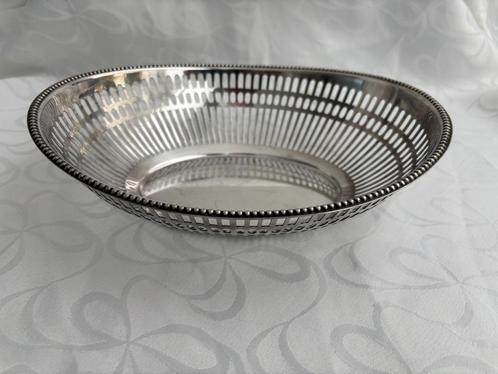 Vintage broodmand verzilverd metaal, Keltum., Antiek en Kunst, Antiek | Keukenbenodigdheden, Ophalen of Verzenden