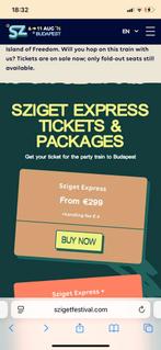 Sziget express ticket, Tickets en Kaartjes, Eén persoon