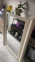 Witte spiegel, Huis en Inrichting, Woonaccessoires | Spiegels, Ophalen of Verzenden, Zo goed als nieuw, Rechthoekig