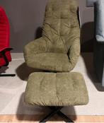 Kebe relaxfauteuil dots met hocker groen stoel verstelbaar