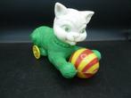 Vintage Plastic candy container poes met bal, Ophalen of Verzenden