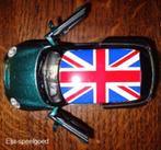 Modelauto ( 1:38 ) MINI Hatch modelauto groen vlag METAAL, Ophalen of Verzenden, Nieuw, Auto, Overige merken