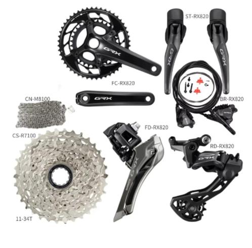 Shimano GRX 820 2x12speed groepset, Fietsen en Brommers, Fietsonderdelen, Nieuw, Racefiets, Derailleur of Ketting, Verzenden