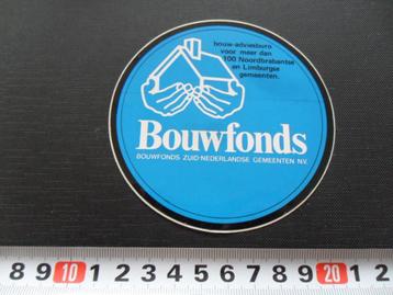 sticker BOUWFONDS 100 Noord Brabantse en Limburgse gemeentes beschikbaar voor biedingen