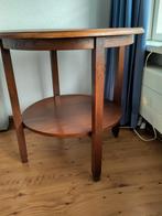 Vintage Houten Bijzettafel met Onderblad, Antiek en Kunst, Ophalen