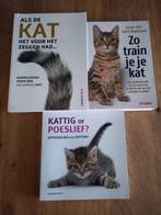 3 boeken over opvoeden van katten, Verzenden, Zo goed als nieuw, Katten
