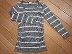 MamaLicious sweater grijs wit streep maat M, Kleding | Dames, Positiekleding, Maat 38/40 (M), Mamalicious, Ophalen of Verzenden