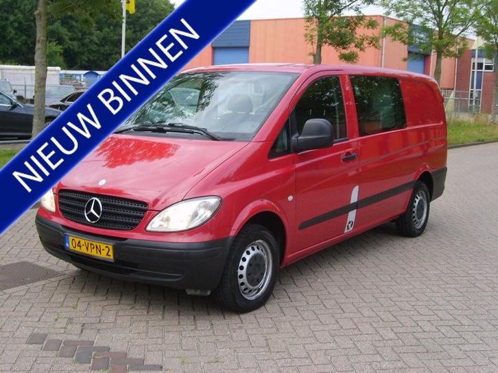 Mercedes-Benz Vito 111 CDI 320 Lang Dubbele cabine, Auto's, Bestelauto's, Bedrijf, Te koop, ABS, Airconditioning, Alarm, Centrale vergrendeling