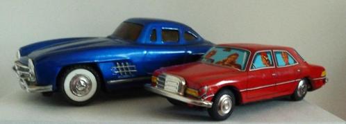 2 blikken auto's Mercedes made in China, Antiek en Kunst, Antiek | Speelgoed, Verzenden