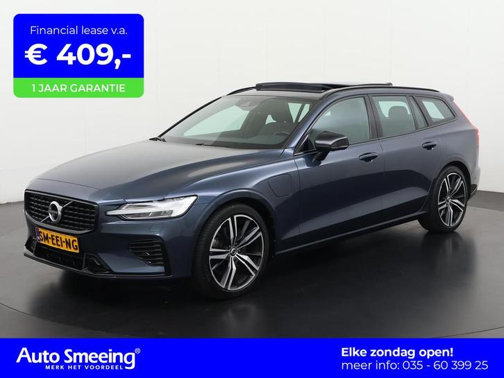 Volvo V60 2.0 T8 Recharge AWD R-Design | Panoramadak | Trekh, Auto's, Volvo, Bedrijf, Te koop, V60, 360° camera, 4x4, ABS, Achteruitrijcamera