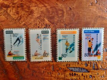 SPORT POSTZEGELS PINS beschikbaar voor biedingen