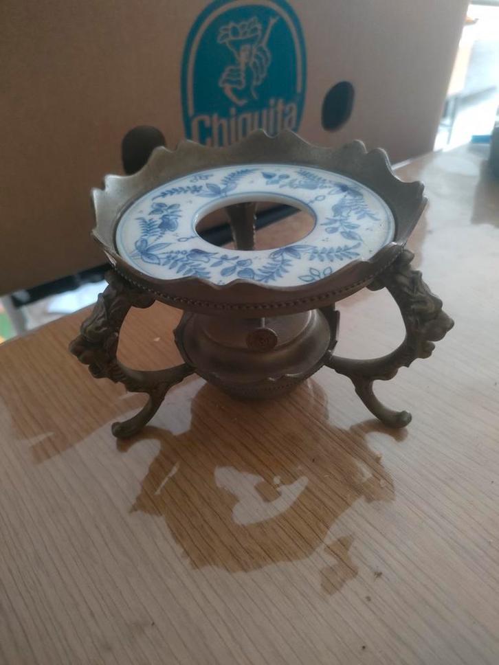Antieke theelichthouder, Antiek en Kunst, Antiek | Woonaccessoires, Ophalen of Verzenden