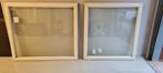 2 kunststof kozijnen met dubbel glas, Doe-het-zelf en Verbouw, Kozijnen en Schuifpuien, Ophalen, Gebruikt, Hout, Raamkozijn