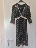 Tante Betsy super leuk polkadot jurkje / maat L =40, Maat 38/40 (M), Tante Betsy, Verzenden, Zwart