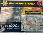 Jan van Haasteren 2x1000 Comic Puzzel, Hobby en Vrije tijd, Ophalen of Verzenden, 500 t/m 1500 stukjes, Zo goed als nieuw, Legpuzzel