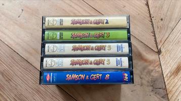 5 cassettebandjes van Samson & Gert: deel 2, 3, 5.1, 5.2 & 8 beschikbaar voor biedingen