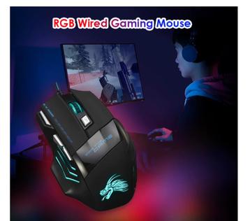 Optische Muizen Gaming Muis 7-Kleur Pro gamer beschikbaar voor biedingen