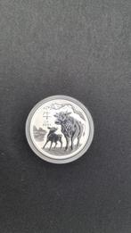 Year of the Ox 2021 1/2 oz - 999 zilver - Lunar III, Ophalen of Verzenden, Losse munt, Zilver