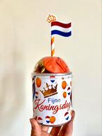Koningsdag traktatie Pringles met snoepdeksel, Nieuw, Ophalen of Verzenden, Feestartikel, Oranje of Koningsdag