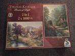 Thomas Kinkade Puzzels 2x1000 stukjes, Ophalen of Verzenden, 500 t/m 1500 stukjes, Legpuzzel