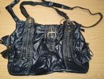Schouder-/handtas Bulaggi soepel zwart leer afmeting 40x30cm, Overige merken, Gebruikt, Zwart, Ophalen of Verzenden