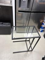 Glazen bijzettafeltje Ikea, Huis en Inrichting, Tafels | Bijzettafels, 45 tot 60 cm, Minder dan 55 cm, Gebruikt, Ophalen of Verzenden