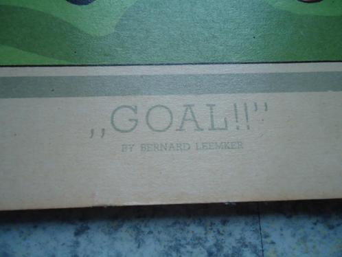 Bernard Leemker illustrator Vintage Grote steendruk GOAL, Antiek en Kunst, Kunst | Litho's en Zeefdrukken, Verzenden