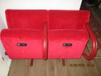 2 Theaterstoelen - rood pluche, Ophalen, Gebruikt, Twee, Stof