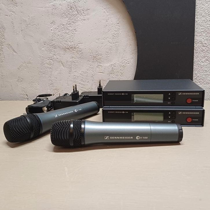 SENNHEISER EW 100 DRAADLOOS MICROFOON SYSTEEM 790-822 Mhz, Muziek en Instrumenten, Microfoons, Zo goed als nieuw, Zangmicrofoon