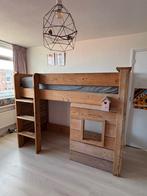 Halve hoogslaper steigerhout, Kinderen en Baby's, Kinderkamer | Stapelbedden en Hoogslapers, Ophalen of Verzenden, Zo goed als nieuw