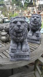 2 betonnen leeuwen, Tuin en Terras, Tuinbeelden, Ophalen, Nieuw, Beton, Dierenbeeld