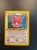1st edition blissey neo revelation 2, Ophalen, Zo goed als nieuw, Losse kaart, Foil