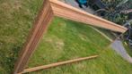 Grote spiegel 180x80 cm mangohouten lijst, Huis en Inrichting, Woonaccessoires | Spiegels, Ophalen, Zo goed als nieuw, 75 tot 100 cm