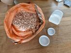 Vogelbadje  voerbakjes houtsnippers bodembedekker kooi, Ophalen, Zo goed als nieuw, Kooi-accessoires