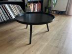 WOOOD bijzettafel Mesa L rond zwart, Huis en Inrichting, Tafels | Salontafels, Ophalen, Gebruikt, 50 tot 100 cm, Rond