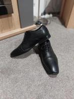 Zwarte leren schoenen van Alveare, Maat 40, Ophalen of Verzenden, Gedragen, Zwart