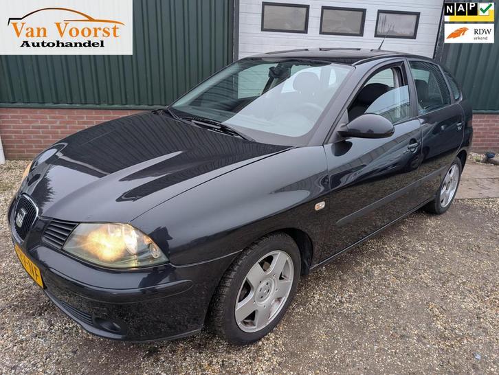 Seat Ibiza 1.4-16V Sensation 5 deurs airco dakje apk, Auto's, Seat, Bedrijf, Te koop, Ibiza, Airbags, Airconditioning, Climate control