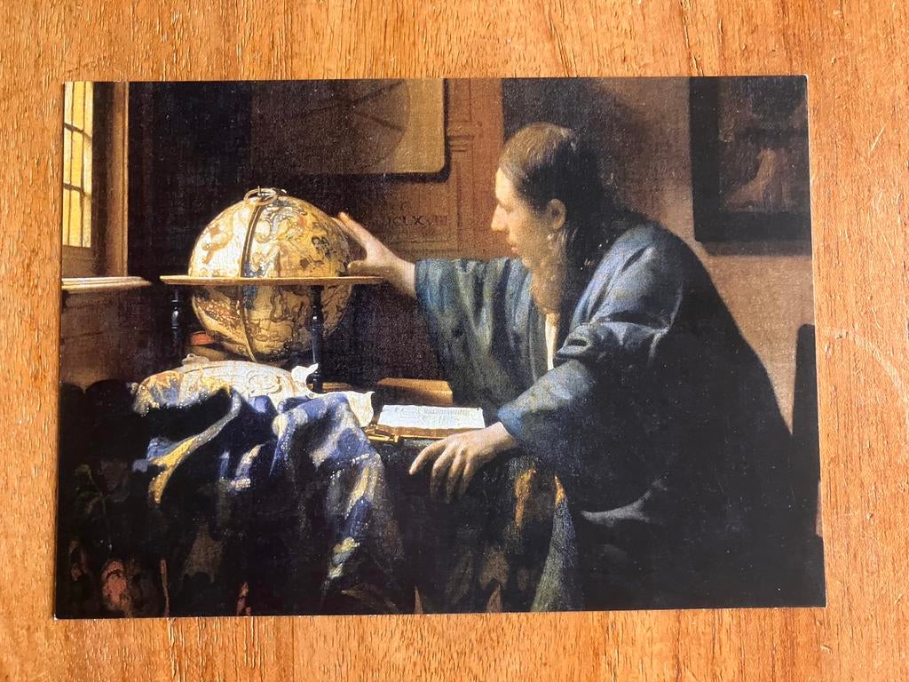 Jan Vermeer - Der Astronom (1668), Verzamelen, Ansichtkaarten | Themakaarten, Ophalen of Verzenden, 1980 tot heden, Ongelopen