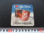 sticker i love Like-Free Cafeïne vrije Cola *, Verzamelen, Stickers, Ophalen, Zo goed als nieuw, Bedrijf of Vereniging
