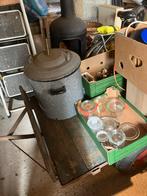 Weckpan met weck potten hoog en laag, Huis en Inrichting, Ophalen, Gebruikt, Pot, Bus of Blik