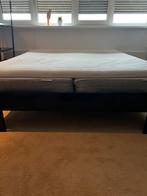 Auping bed verstelbaar met matras, Eenpersoons, Zwart, Ophalen of Verzenden, 180 cm