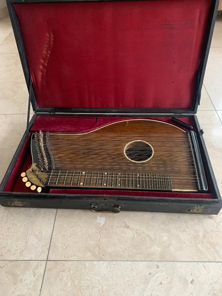 Citer in koffer, compleet., Muziek en Instrumenten, Snaarinstrumenten | Overige, Ophalen, Gebruikt, Citer
