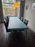 Functionals Lloyd metalen eettafel 230lx80bx73h blauw, Huis en Inrichting, Ophalen, 200 cm of meer, 50 tot 100 cm, Zo goed als nieuw